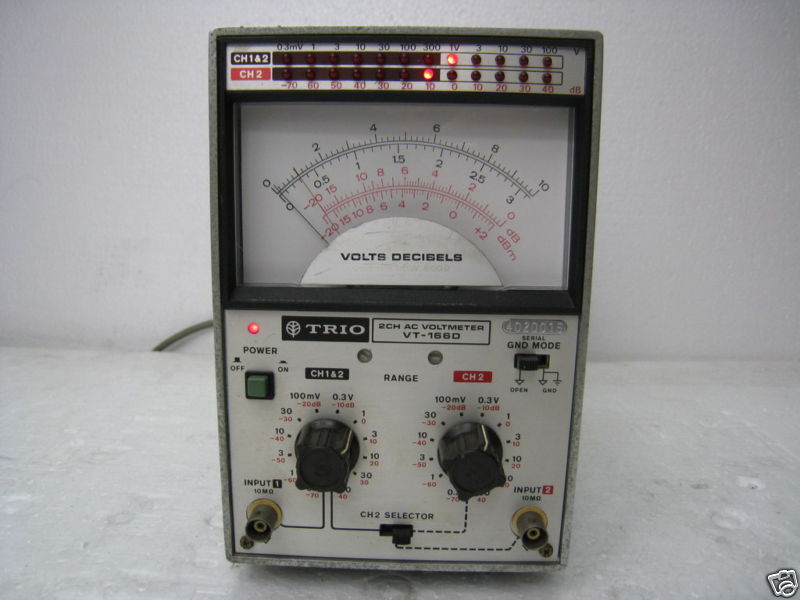 TRIO VT-166D 2 Ch  AC Voltmeter