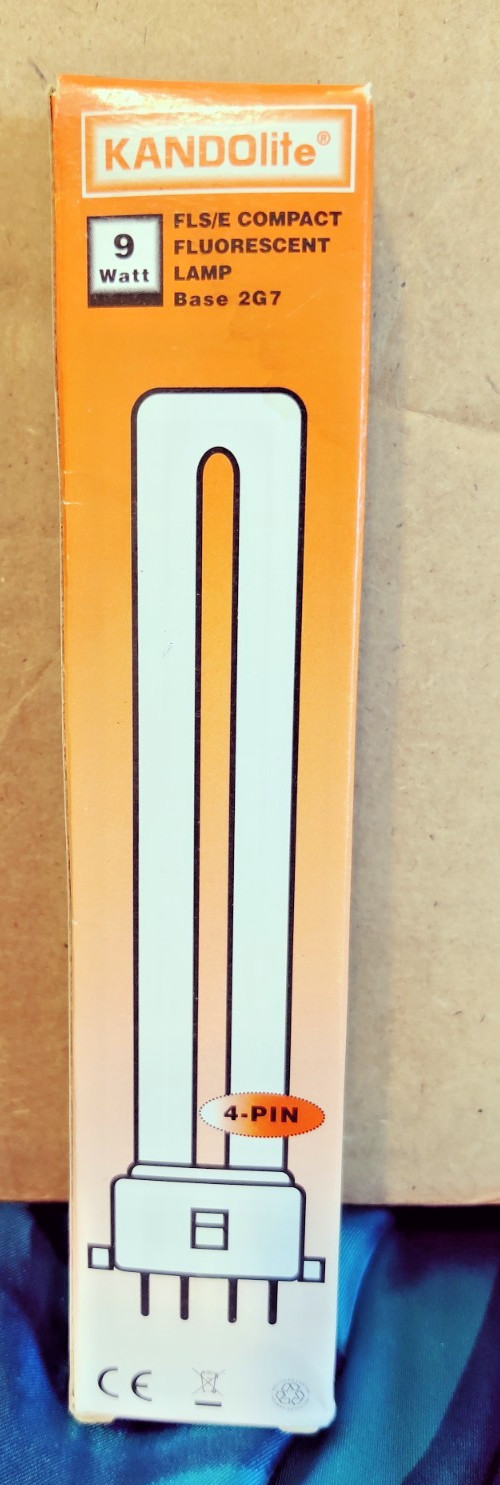 KANDOLITE Replacement Compact Fluorescent Lamp - FLS/E 9W 4 Pin  Base 2G7