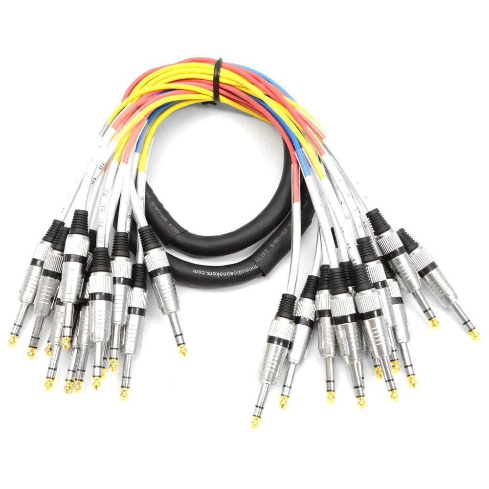 SASRT 12x5 12 Channel 1/4" TRS Snake Cable 5 Feet