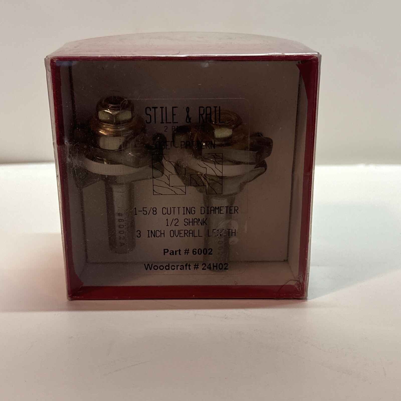 Ogee Stile And Rail 2 Piece Bit Set. New