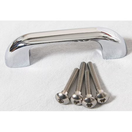 Asi Global Partitions 40-8561709 1" X 4" Zamac Door Pull, For Polymer Partition
