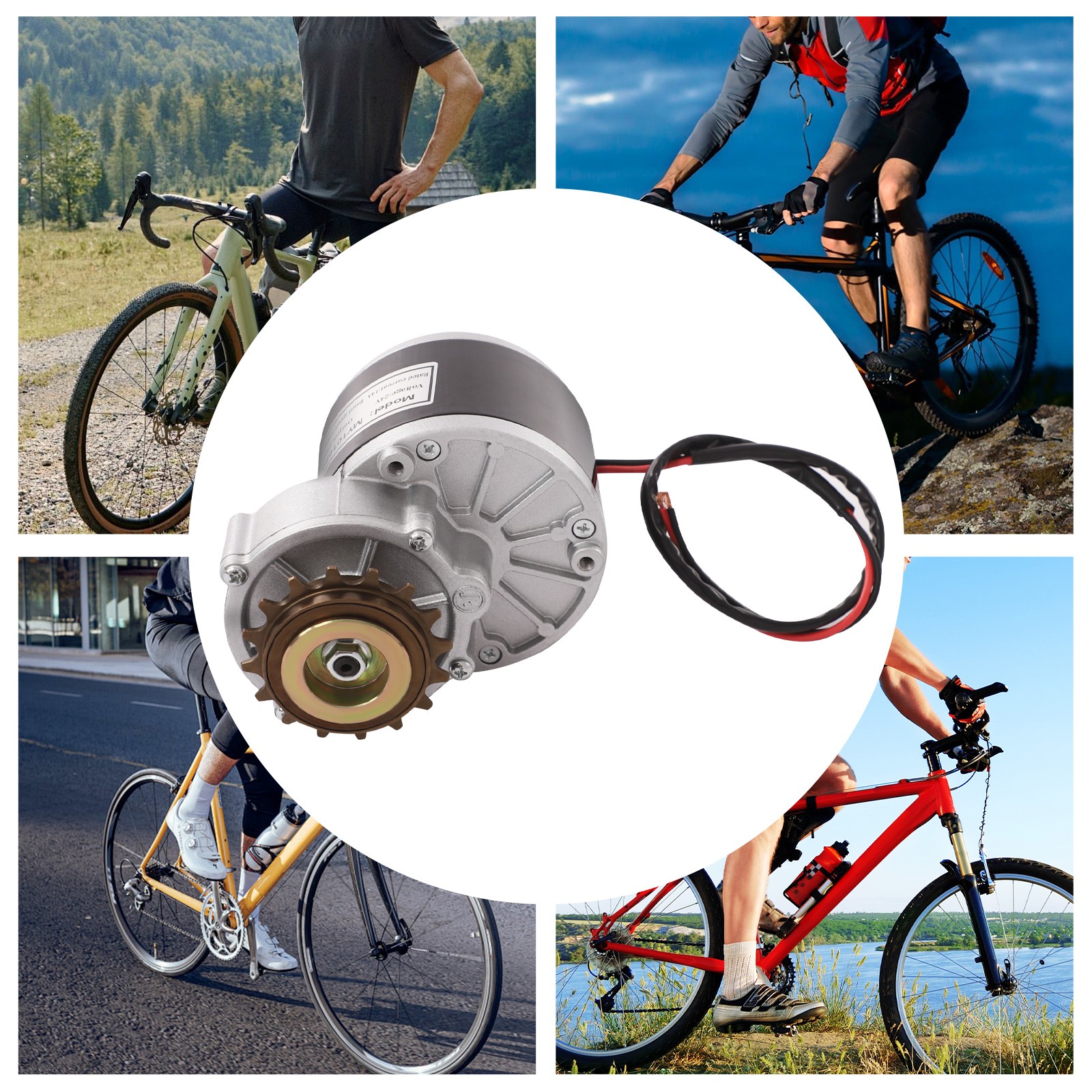 Electric Conversion Kit E-Bike Modification Kit with LED Display 24V 250W