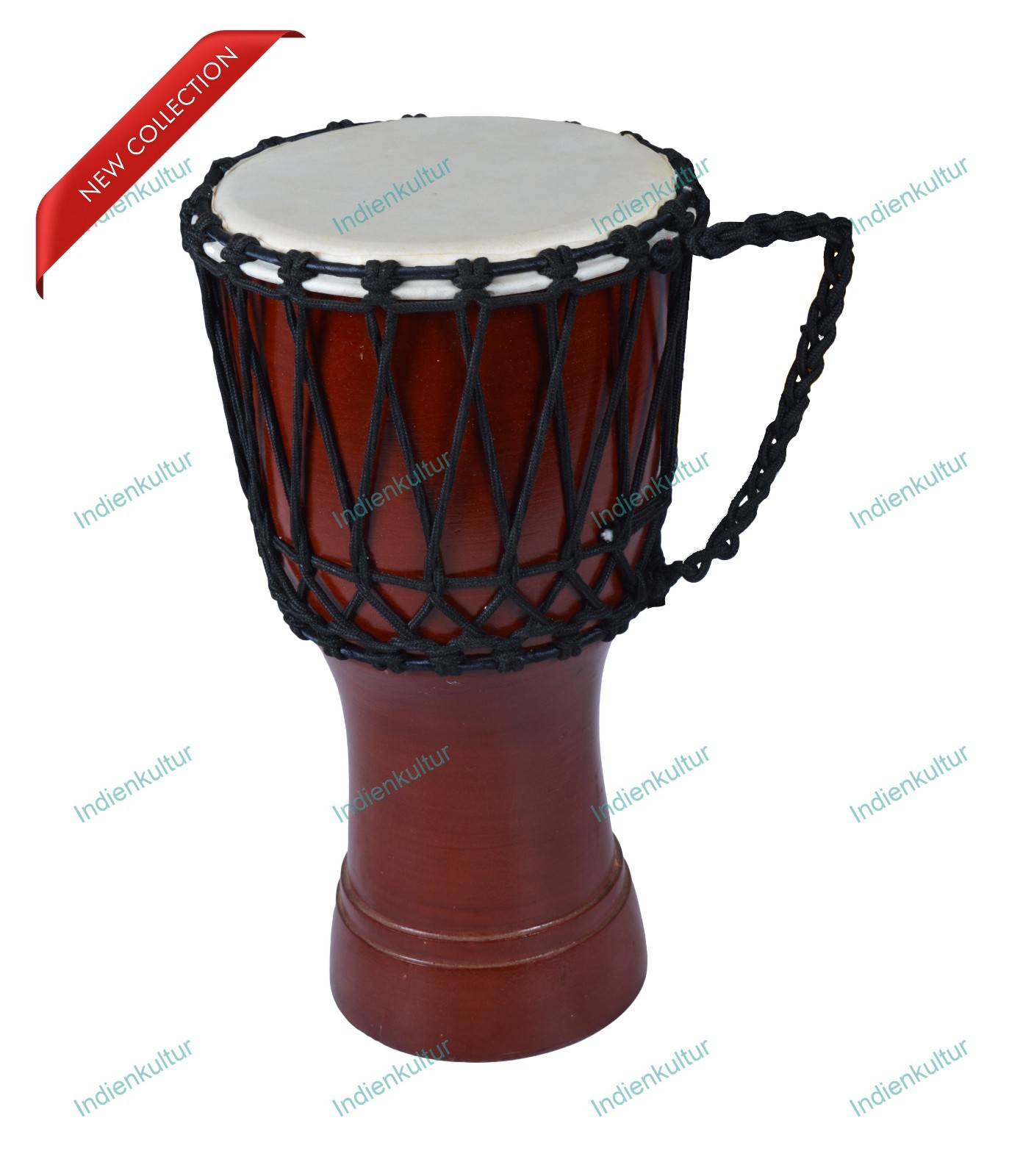 Solid Metalic Red African Djembe Drum Bongo Wood Good Sound Musical Instrument