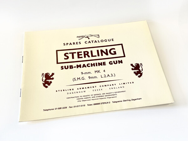Sterling SMG MK4 Spares catalogue, S.M.G. 9mm. L.2.A.3.