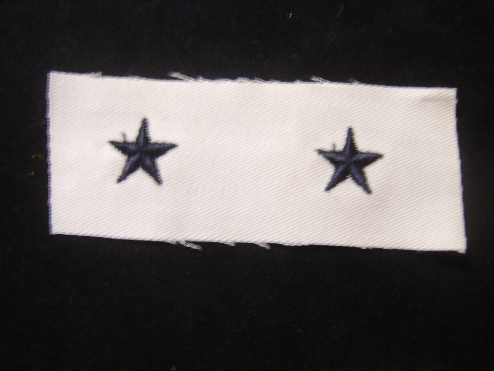 USN MASTER CHIEF PETTY OFFICER STARS BLUE ON WHITE PRE-1960   :KY21-1