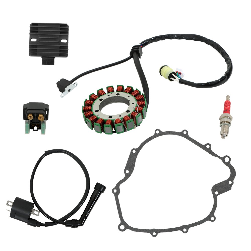 Ignition Coil Stator Regulator Relay Kit for Yamaha Rhino 660 YXR660 2004-2007