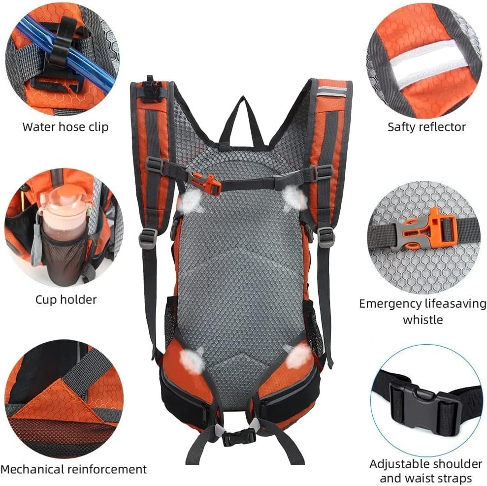 "Small Hiking Daypack Rucking Backpack 15L,Lightweight & Durable -Ideal Backpa..
