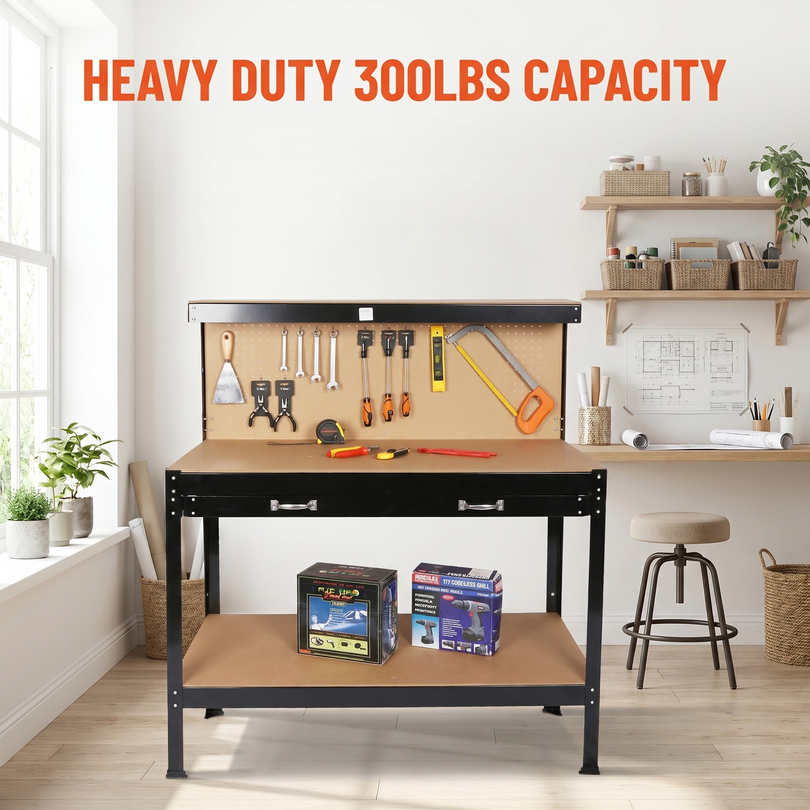 Durable Tool Storage Workbench Water and Rust Resistant