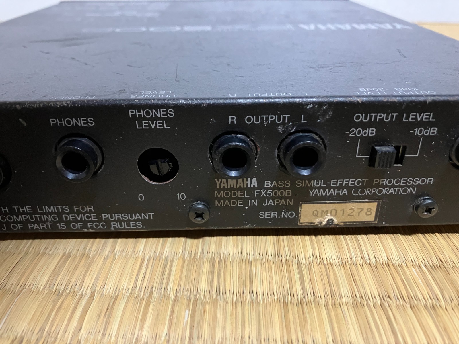 YAMAHA FX500B BASS Simul Effect Processor Bass Effects