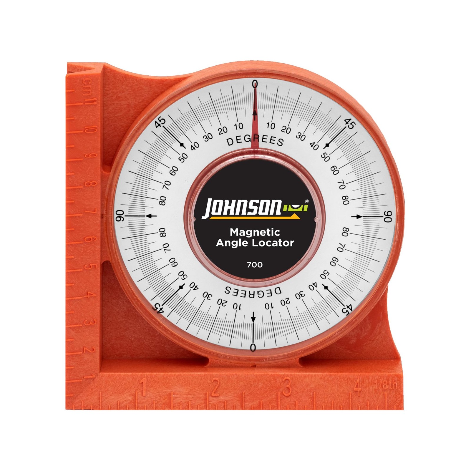 Johnson Level & Tool 700 Magnetic Angle Locator, Orange, 1 Pack of 1, Orange