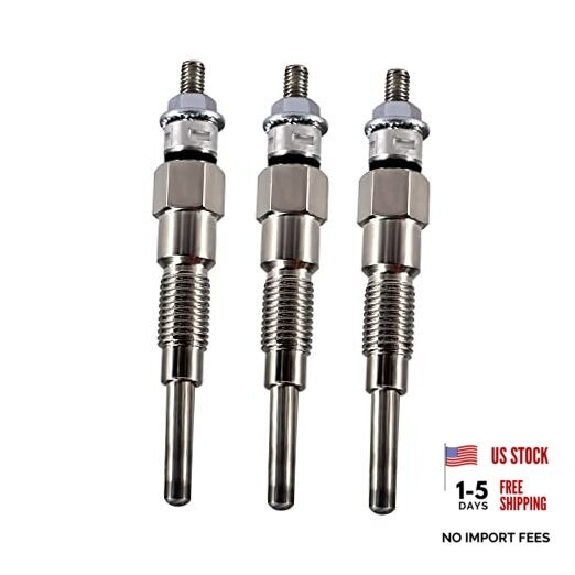 3PCS Glow Plug 16851-65510 16851-65512 Fits for Kubota D722 D902 D905 D1005