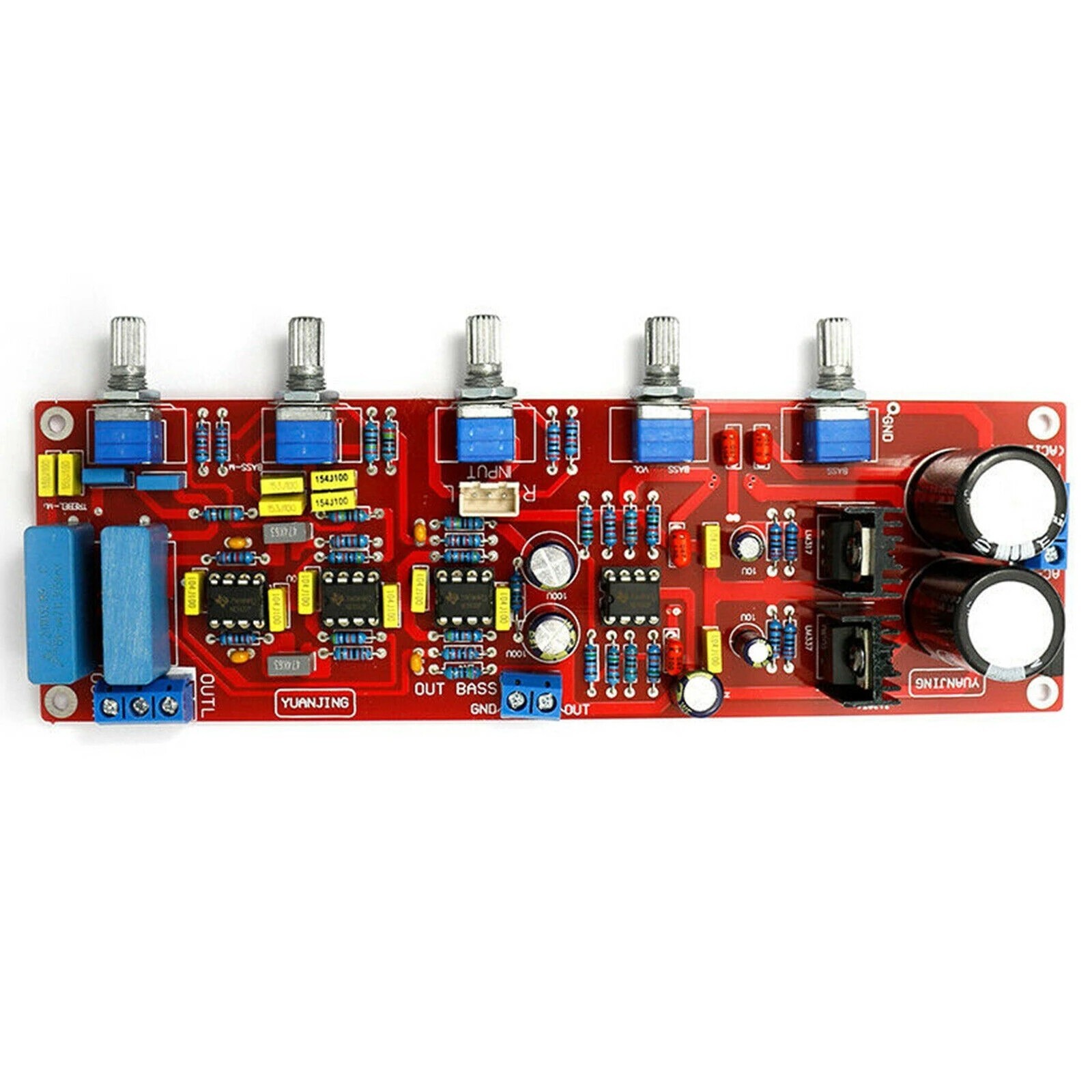 1pcs NE5532 HiFi 2.1Tone Preamplifier Completed Board