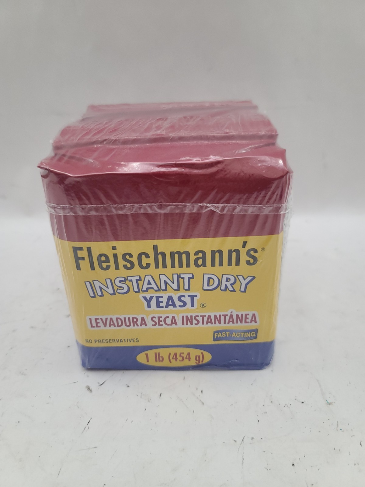 2-Pack Fleischmann's Instant Dry Yeast For Oven Or Bread Machines, 1 lb Ea/2 Lb