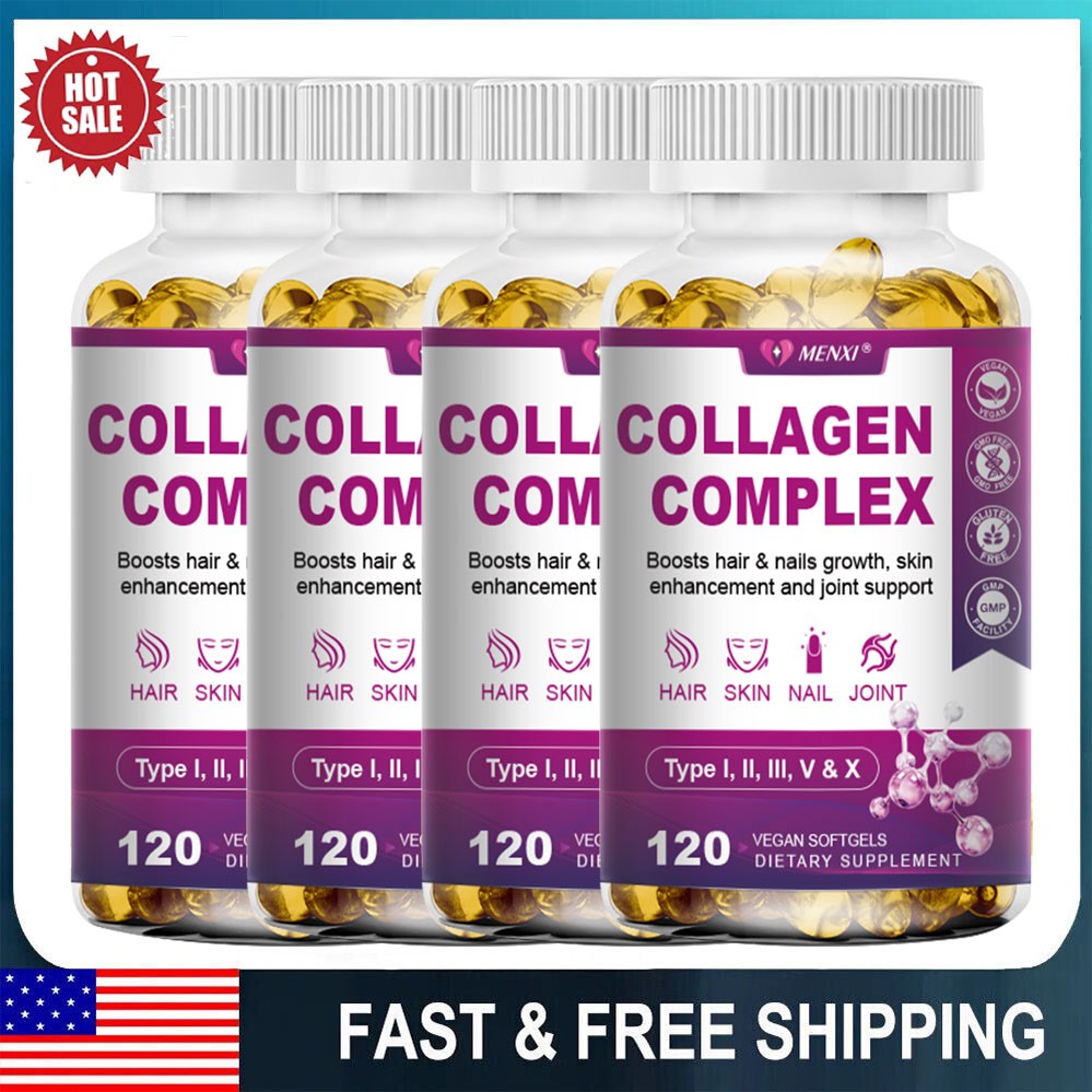 Collagen Peptides 2000mg - Type I, II, III, V, X - Premium Collagen Supplement