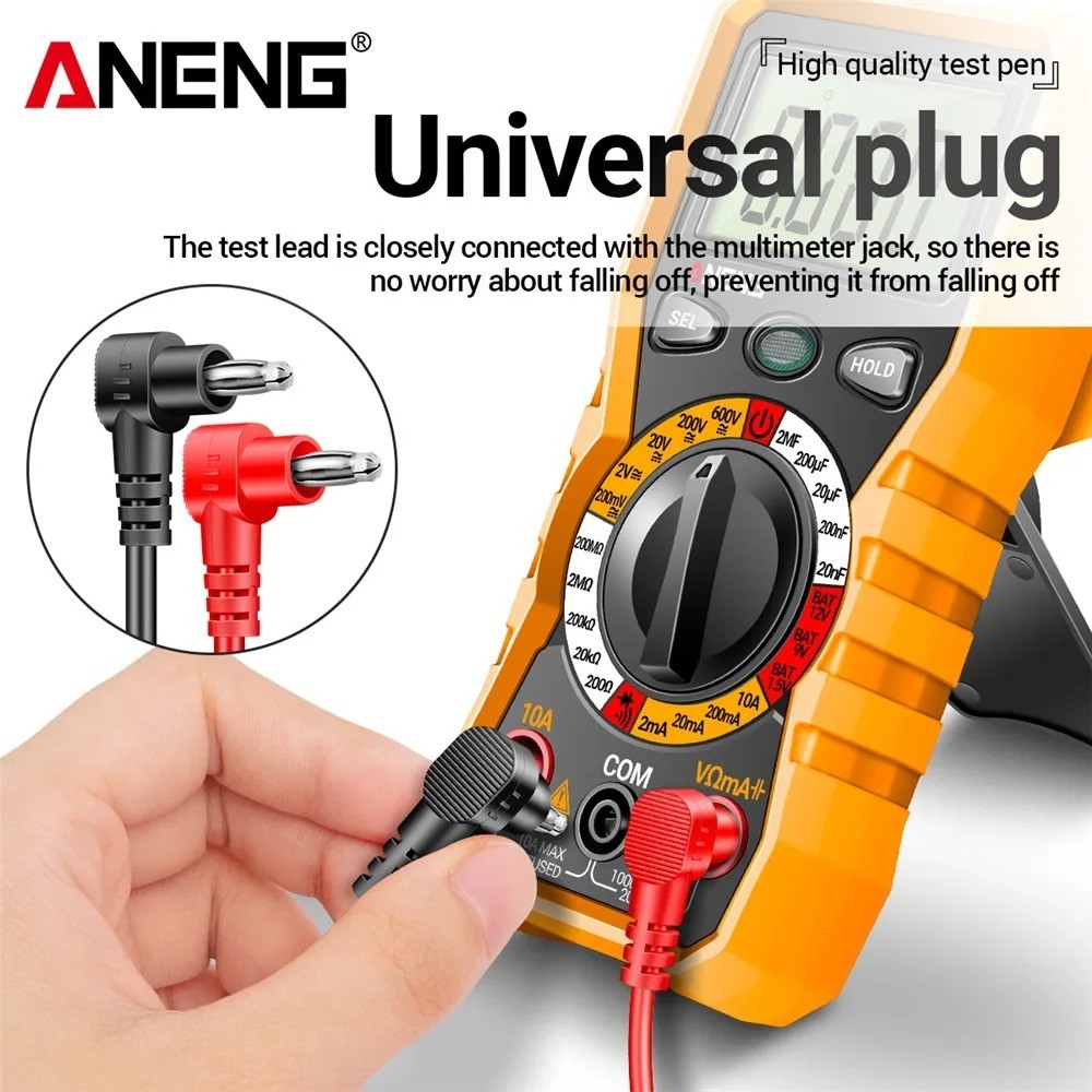 PT840 Multimeter Test Leads 10A PVC Universal Probe Pen Needle Cable