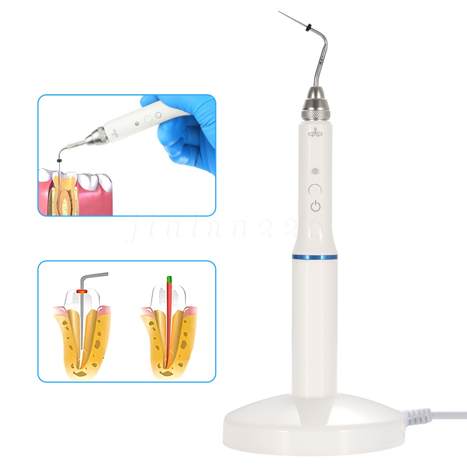 Dental Gutta Percha Obturation Endo Heated Pen +2 Tips