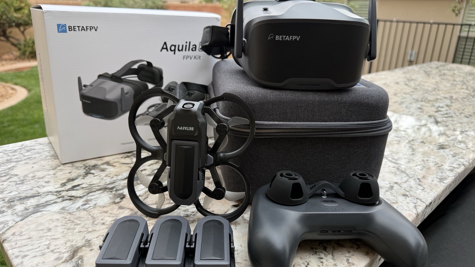 BETAFPV Aquila20 HD FPV Quadcopter Kit Transmitter, Goggles (fit over glasses)
