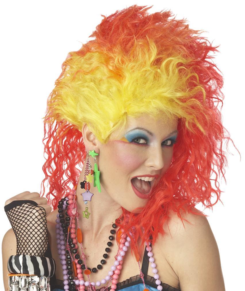 80's Cyndi Lauper True Colors Pop Singer Costume Wig