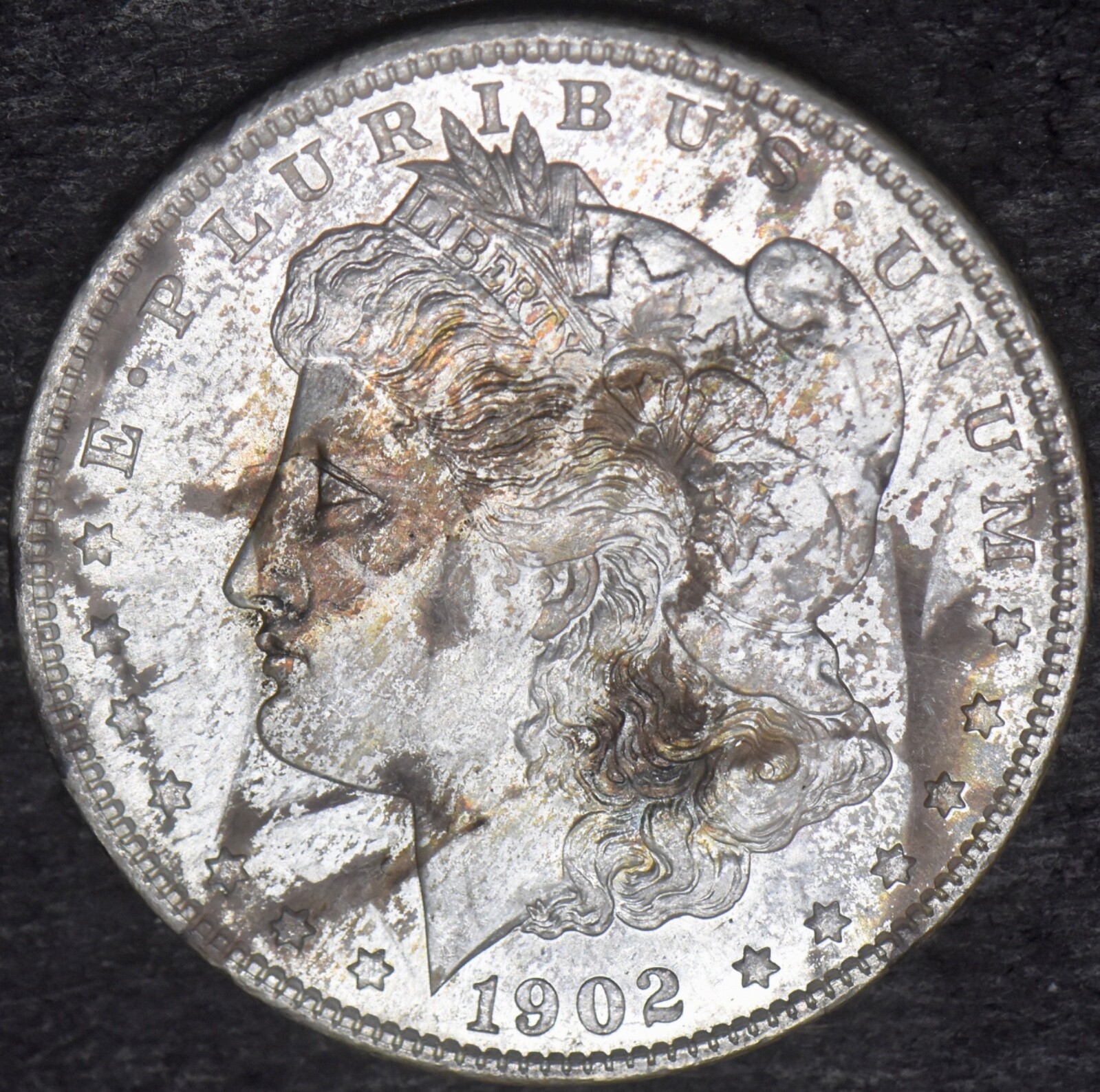 1902-O Morgan Silver Dollar Toned - ✪COINGIANTS✪