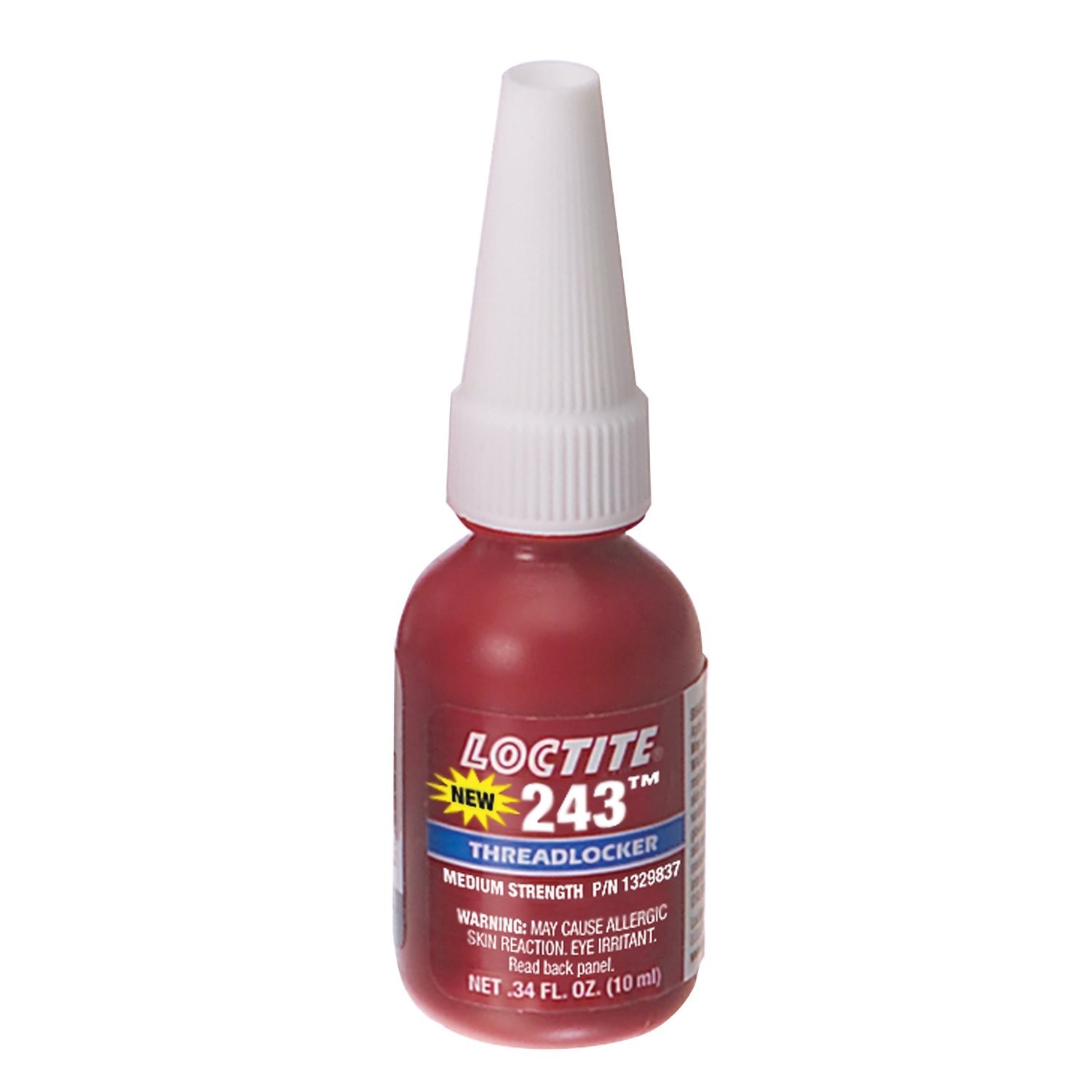 LOCTITE 243 BLUE PRIMERLESS MEDIUM STRENGHT THREADLOCKER BOTTLE 10ML