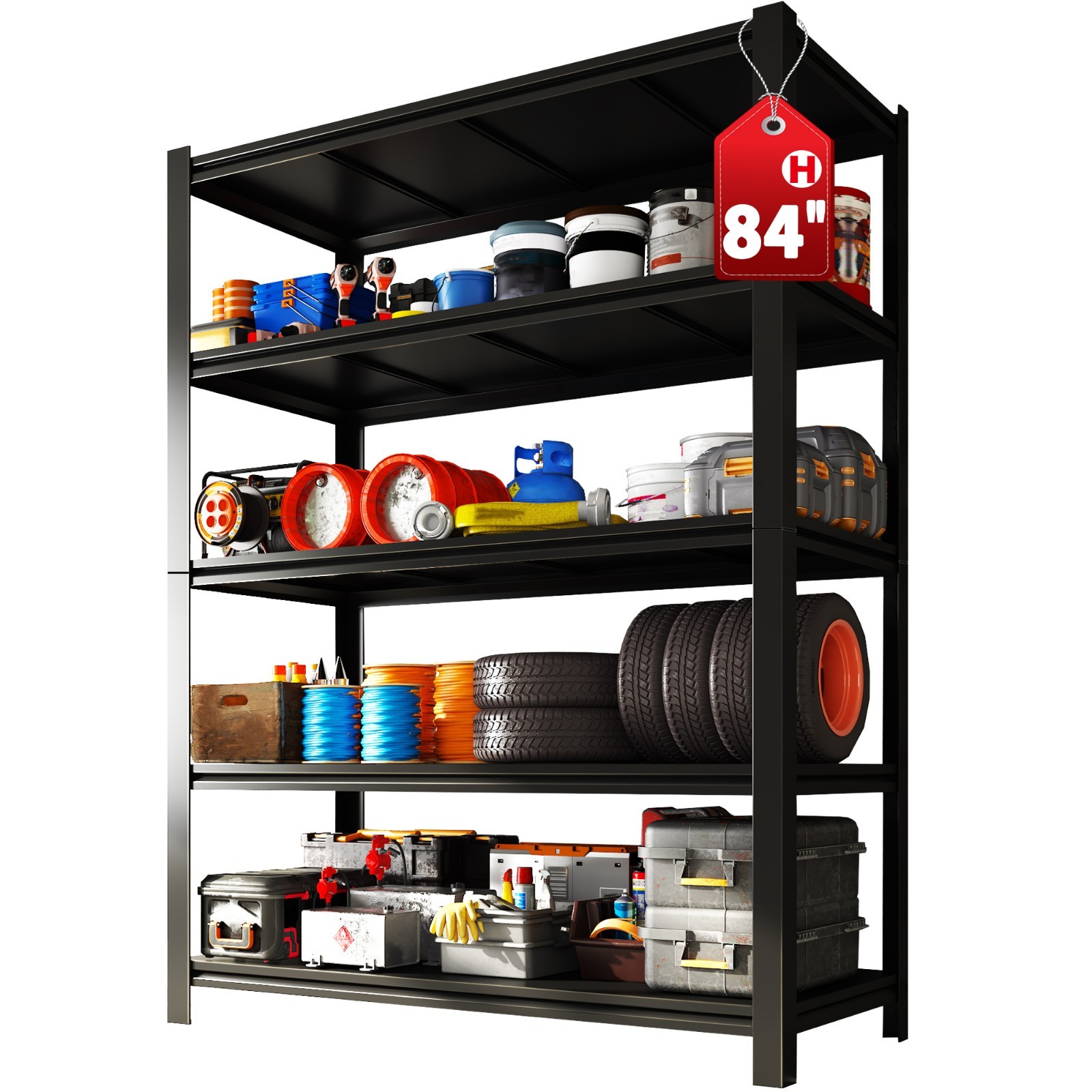 3000lbs Steel Heavy Duty Shelving Metal Garage Storage Sheves Industrial Rack