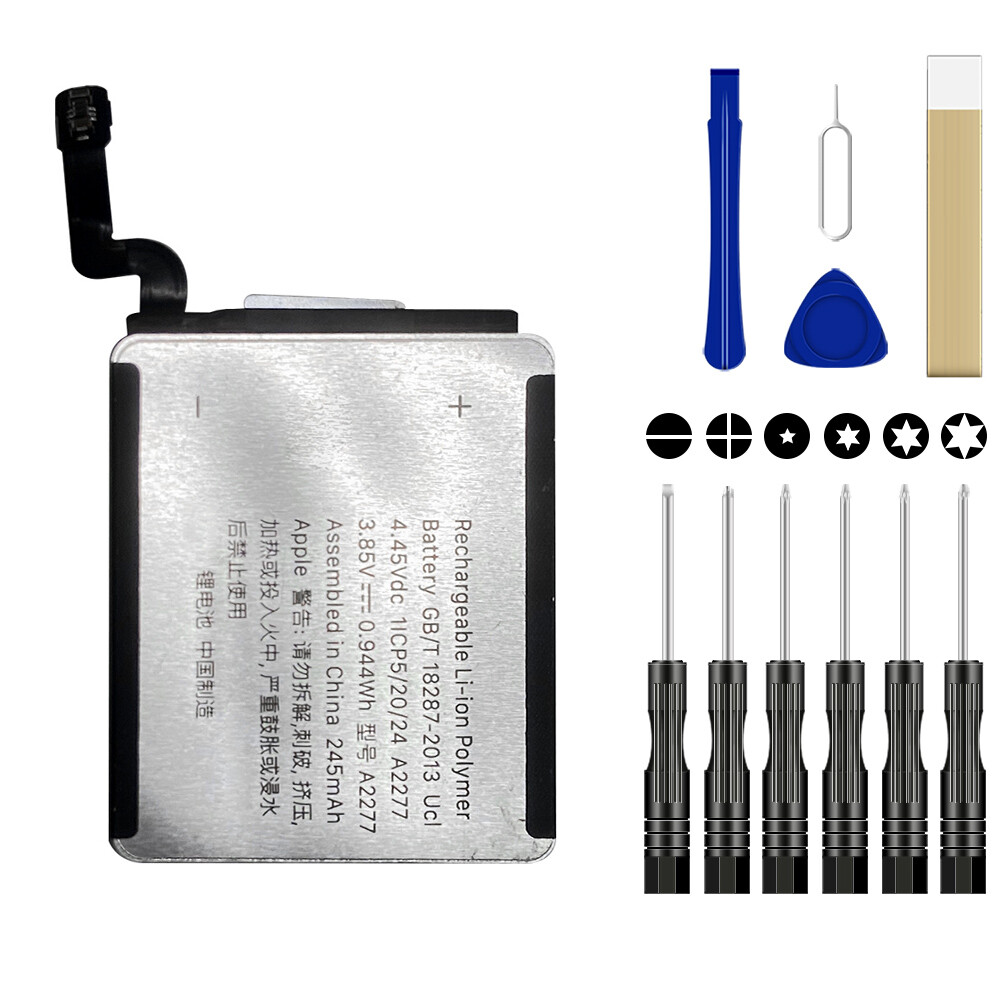 For Apple Watch Series 5 40mm A2277 Battery Replacement 245mAh Tool