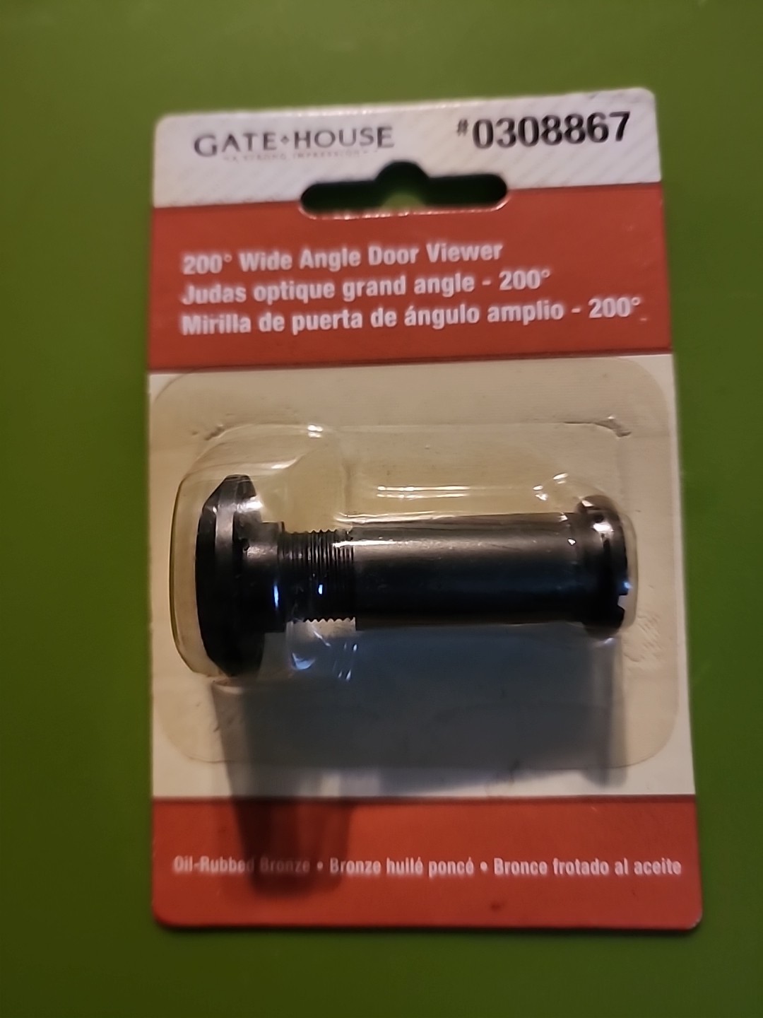 Gatehouse [0308867] 200° Wide Angle Oil-Rubbed Bronze Door Viewer [New] #67