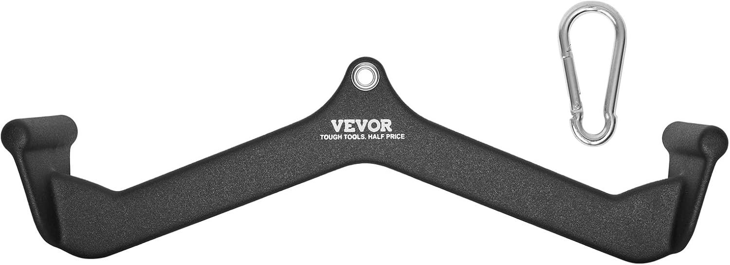 Solid Steel Cable Machine T-Bar & V-Bar Tricep Pull Down Bar for Home Gym