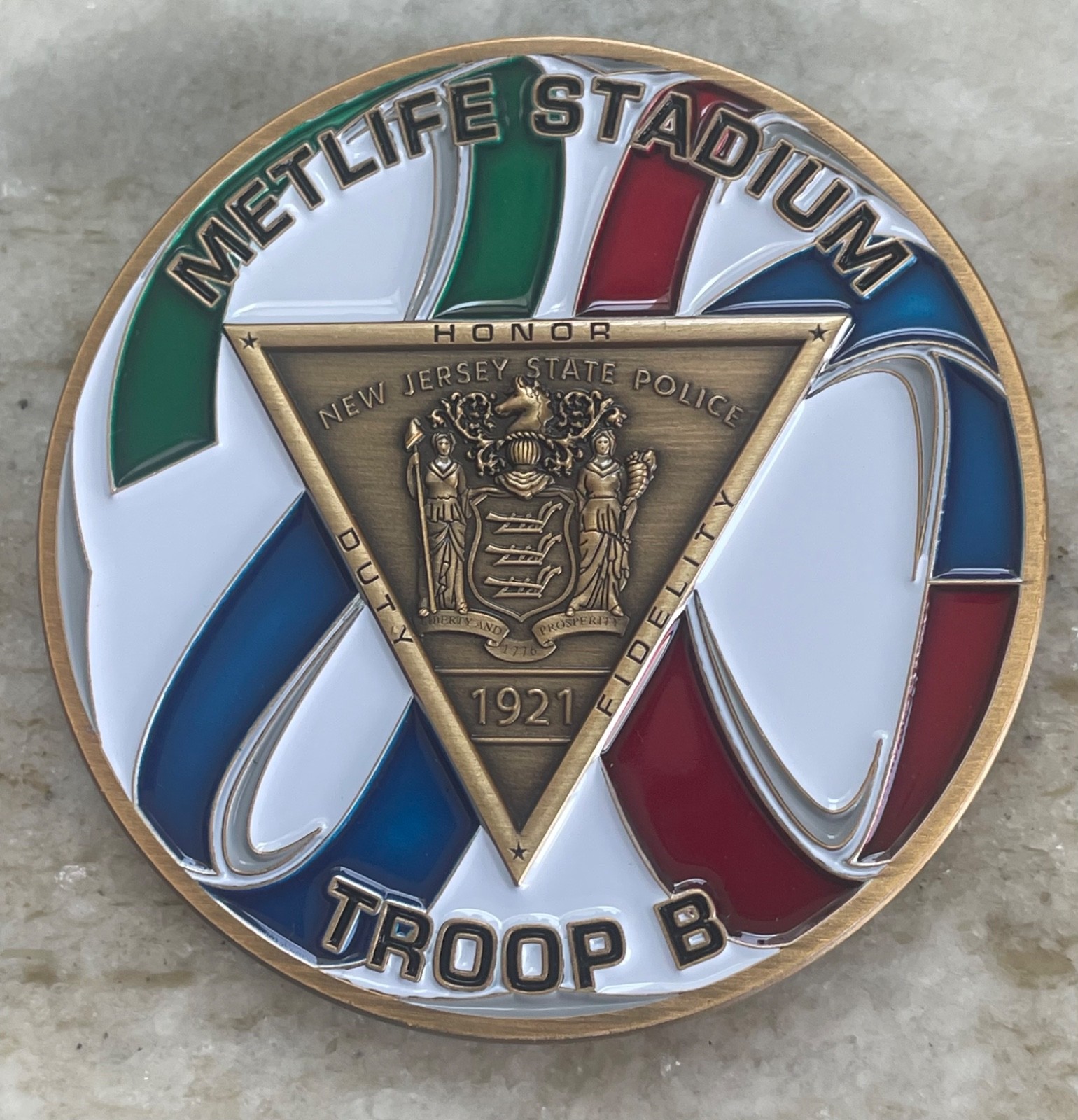 NEW JERSEY STATE POLICE 2026 CHALLENGE COIN  2.25