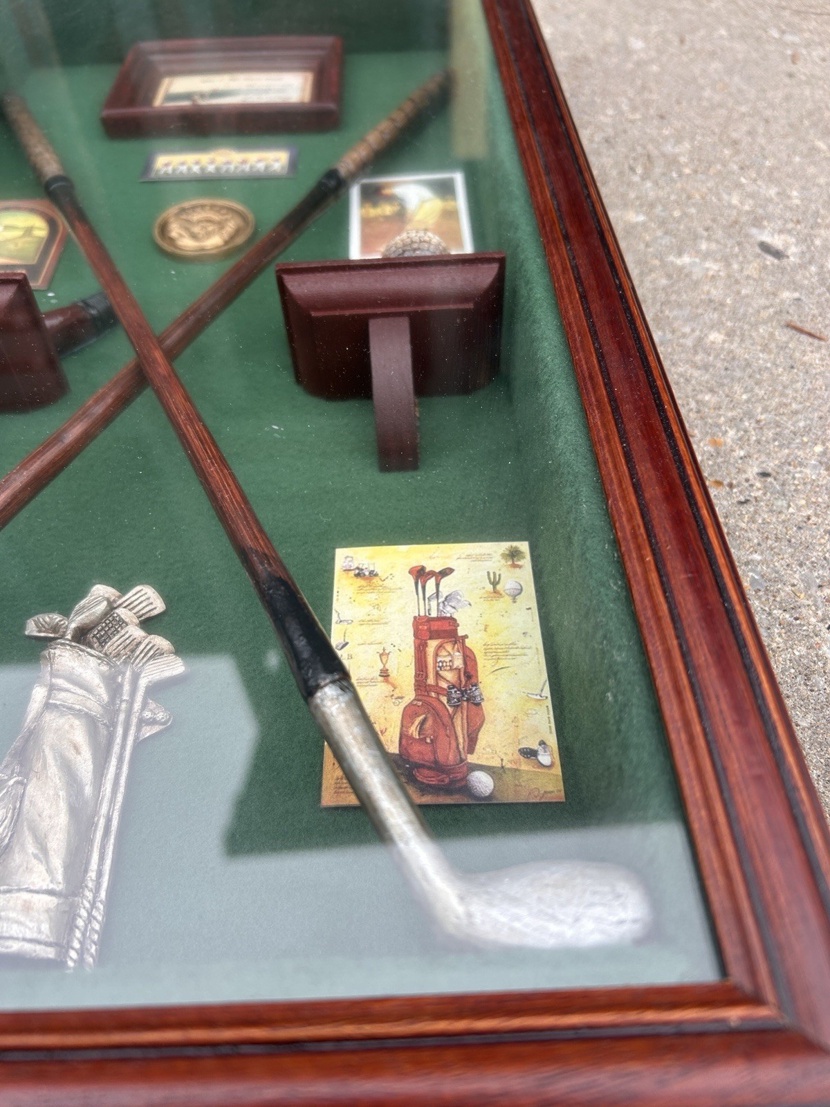 vintage Hice Golf Club Shadow Box