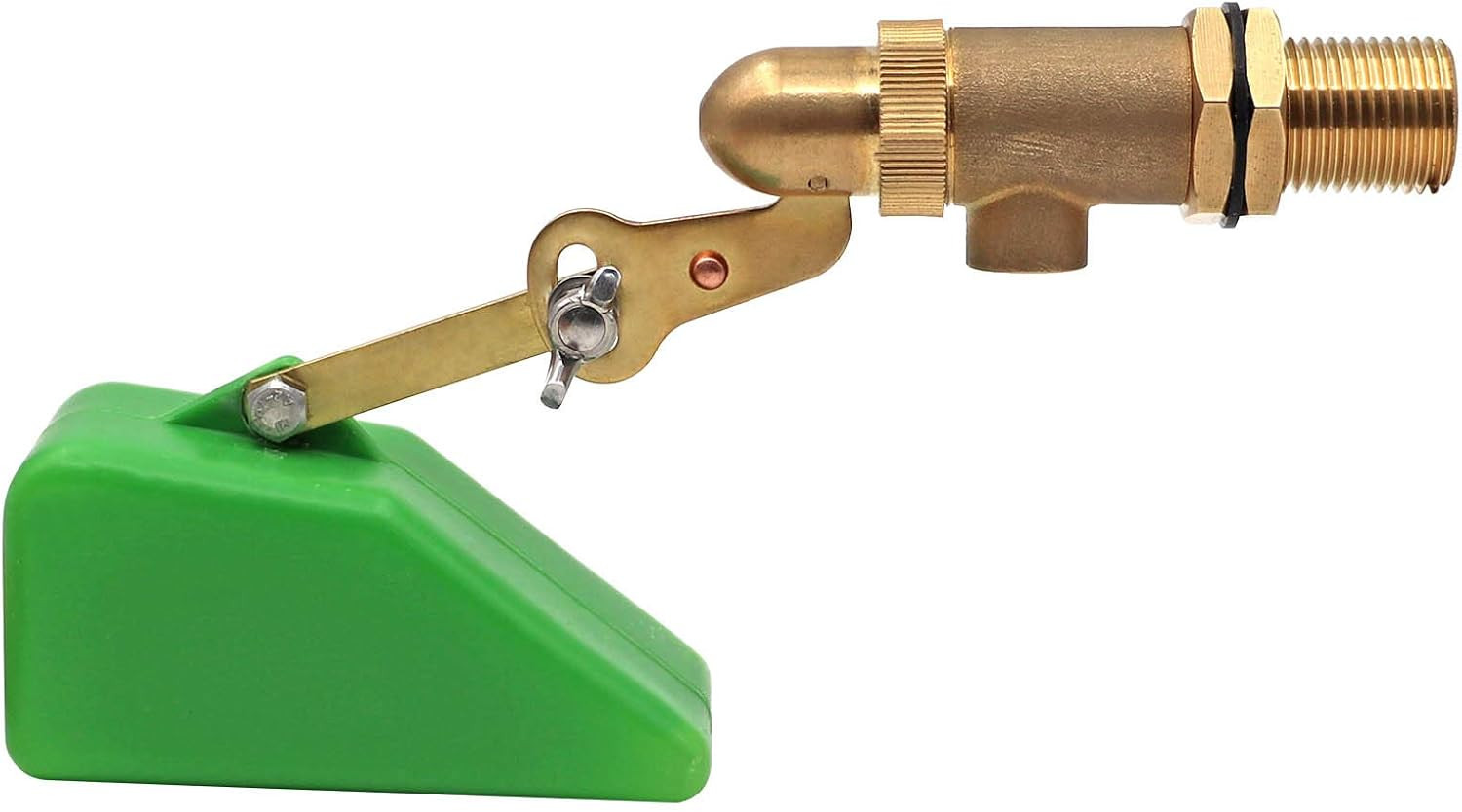 1/2 Inch Brass Valve with Plastic Float Water Float Valve with Adjustab