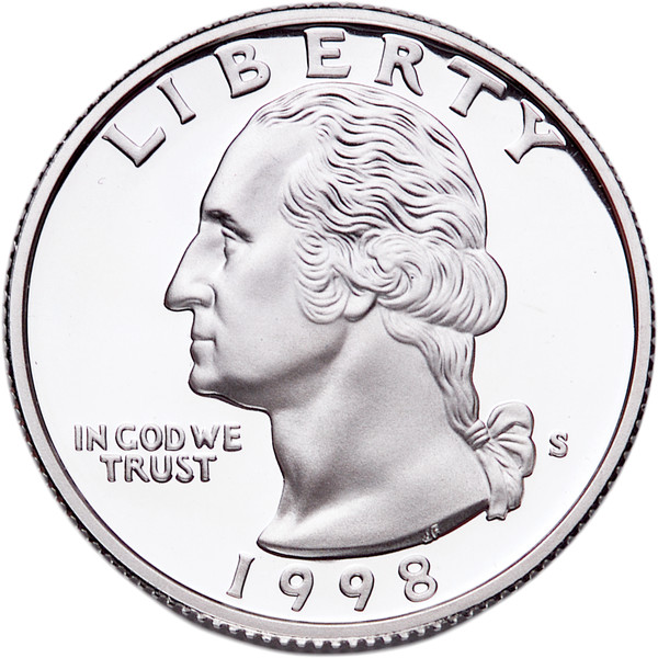 1998 S proof  Washington quarter