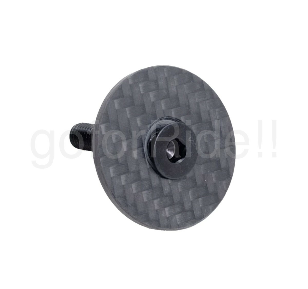 3K Matt Carbon Bike Top Cap with 7075 bolt for 1-1/8" Bicycle Headset Stem 7g