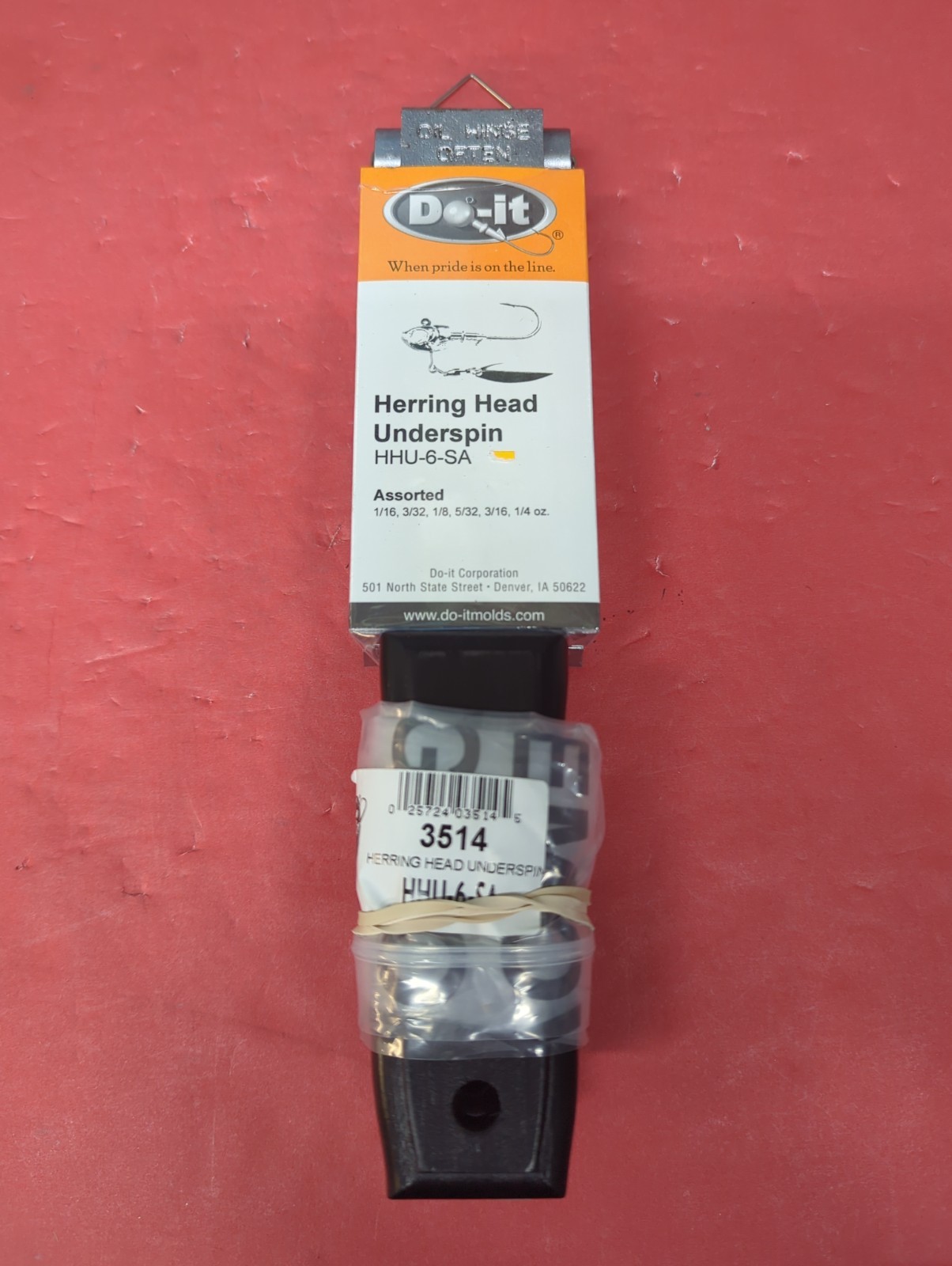 3514-HERRING HEAD UNDERSPIN JIG MOLD-HHU-6-SA