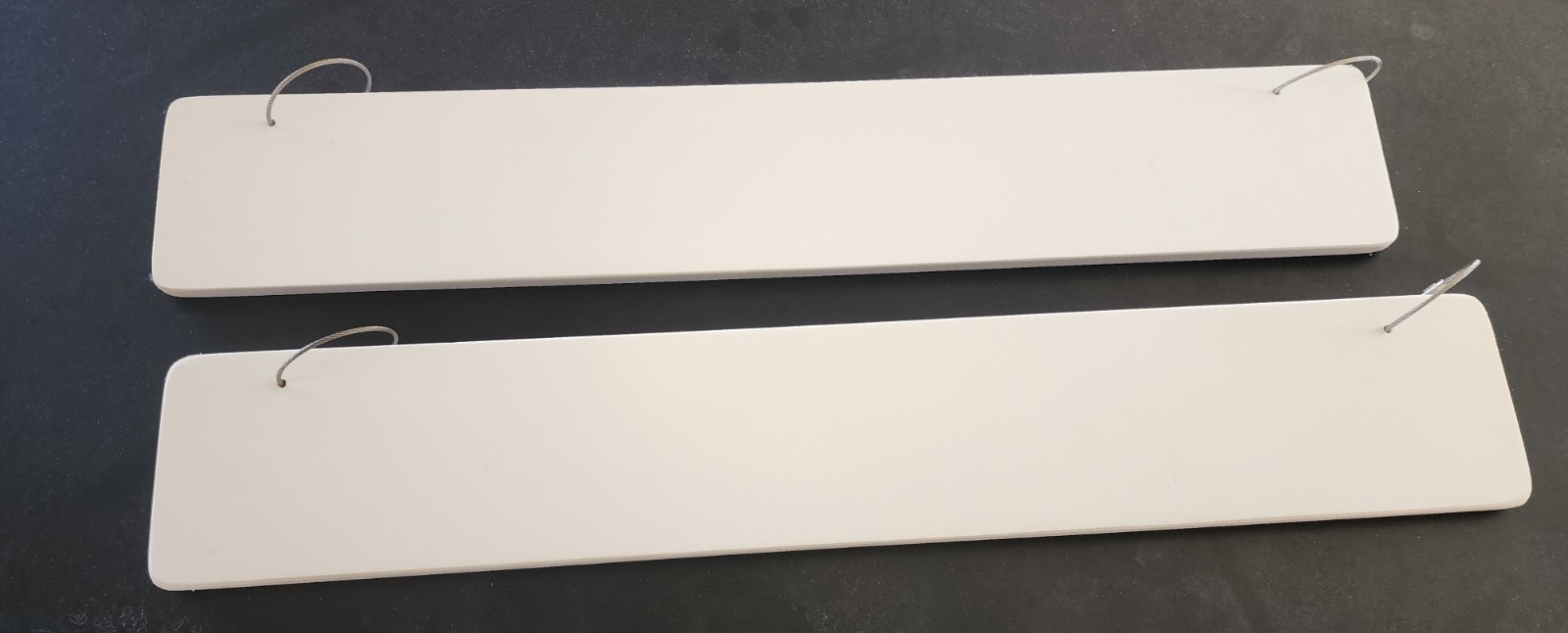 2x PVC 0.5"  Registration Sticker Plate for Inflatable Dinghy, Boat or Tender