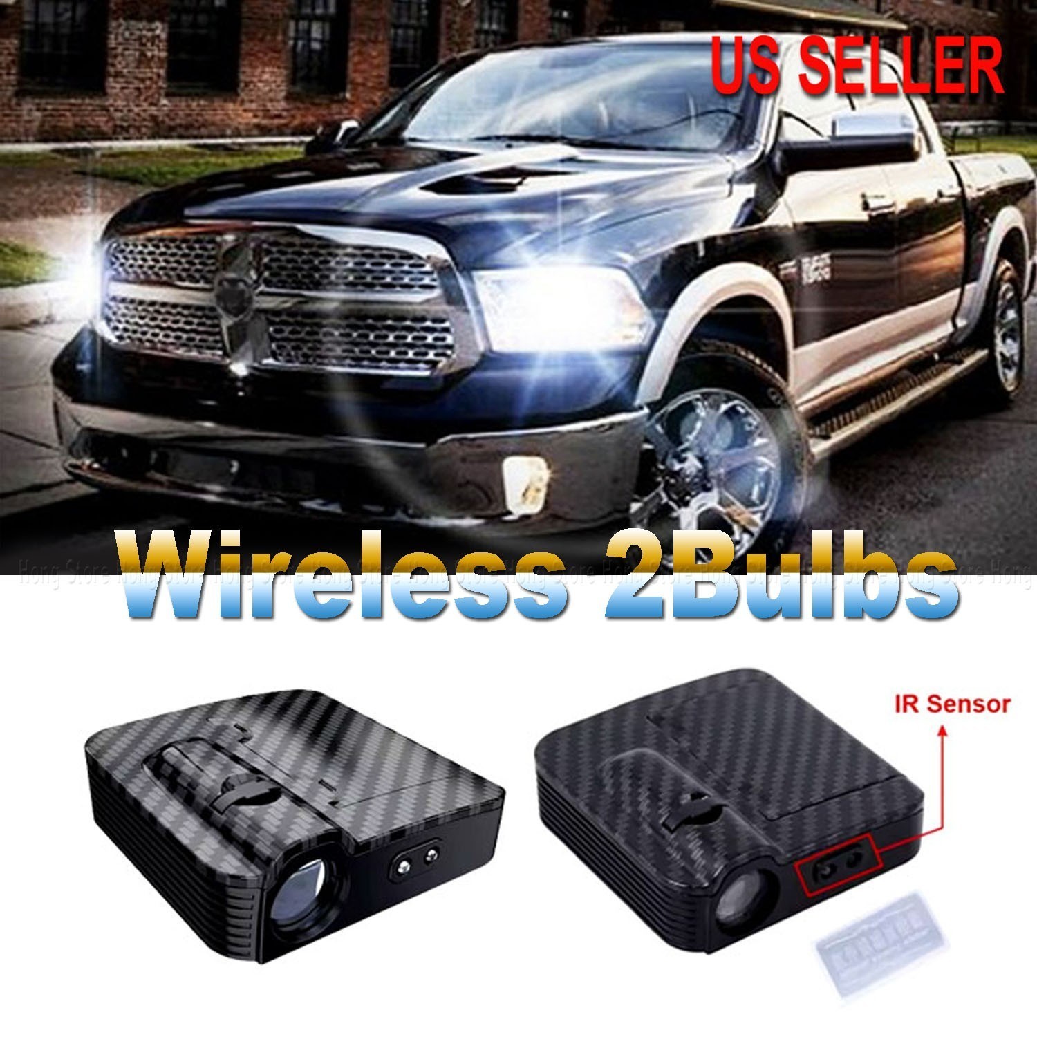 2 Bulbs Chevrolet Ghost Shadow Light Courtesy Door Step Wireless Lights Chevy