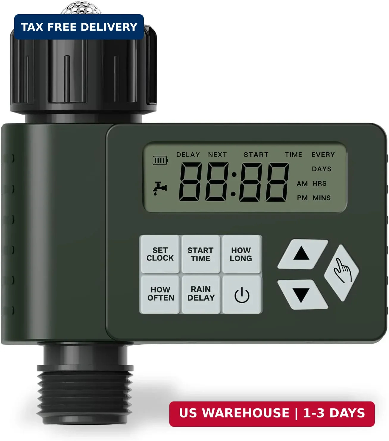 Hose Faucet Water Timer for Outdoor Garden, Ortis Programmable Sprinkler Timer w