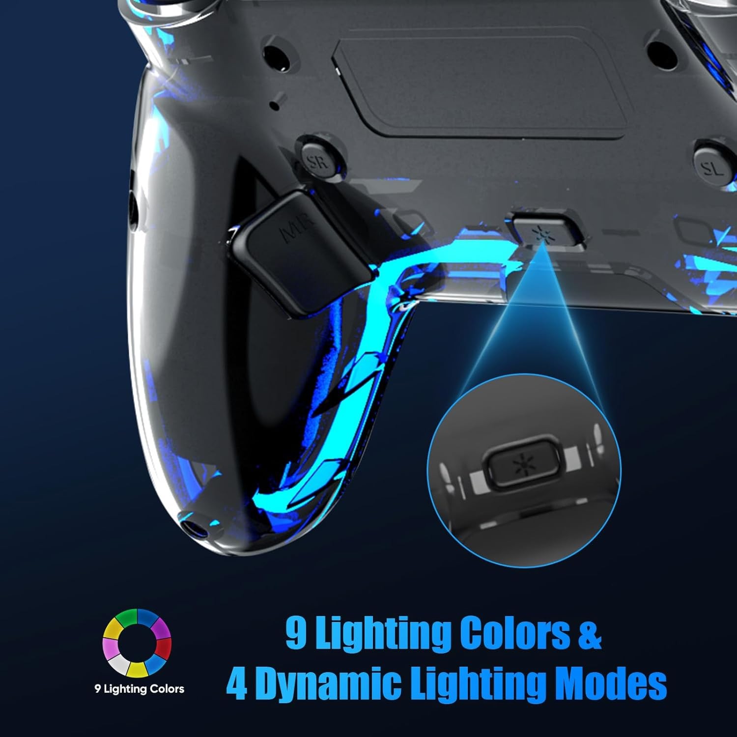 BETMI Wireless Controller for PS5, Pro/Slim/MAC/Android/Steam Deck/PC, Black