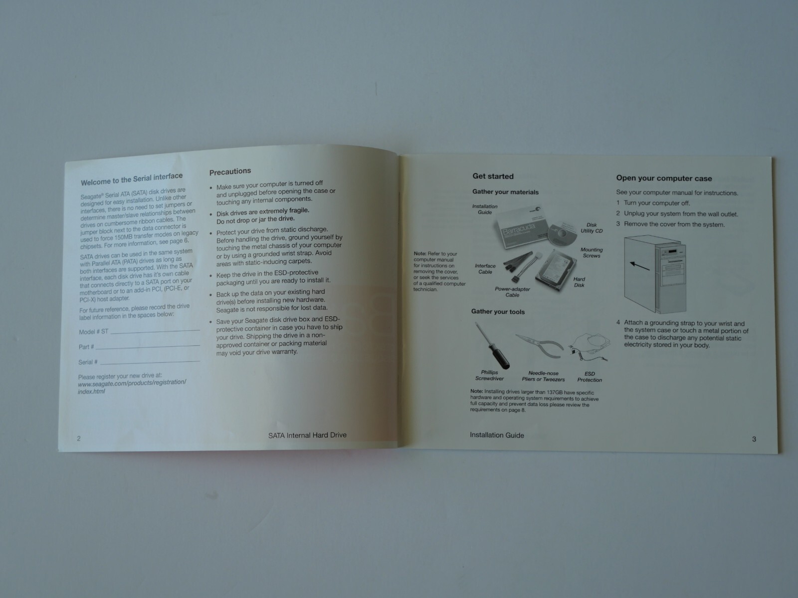 Seagate - Barracuda - Installation Guide
