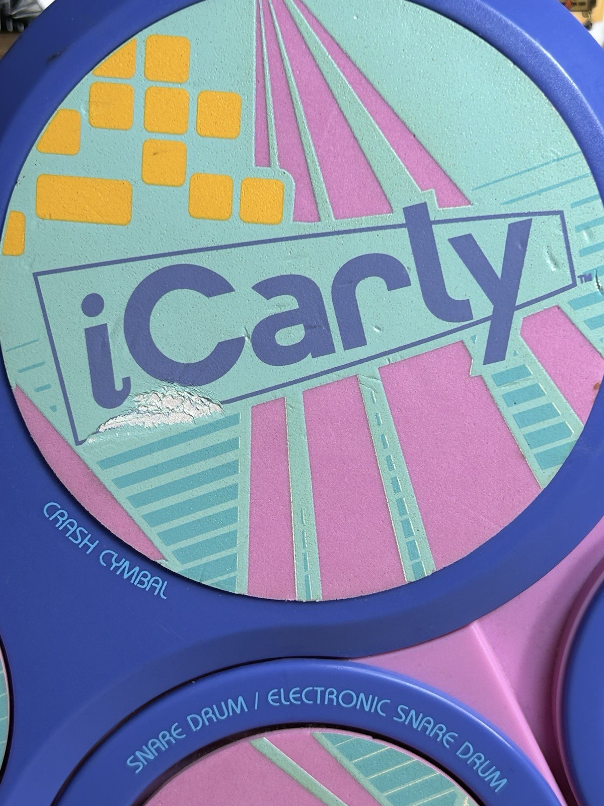 VERY RARE iCarly Electronic Sound Effects Drum Set! TESTED + WORKING!
