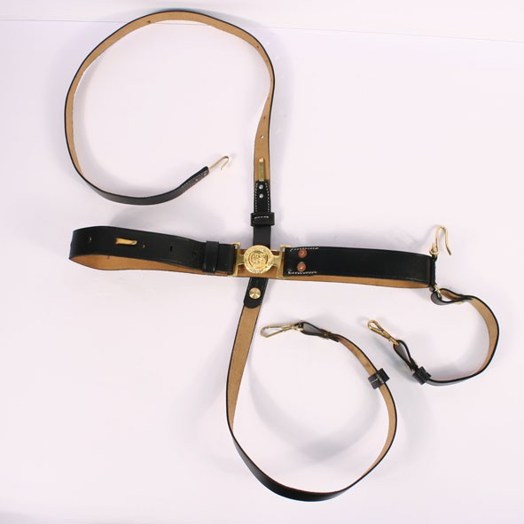 Replica Officers Belt with Sabre Sword Straps and Cross Straps Confederate AF092