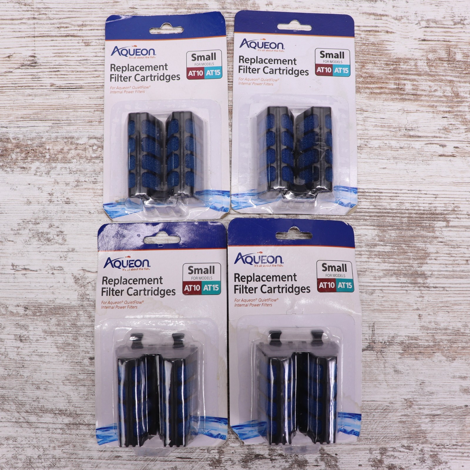 4x NEW AQUEON REPLACEMENT FILTER CARTRIDGES (SIZE SMALL FOR MODELS A10 A15)