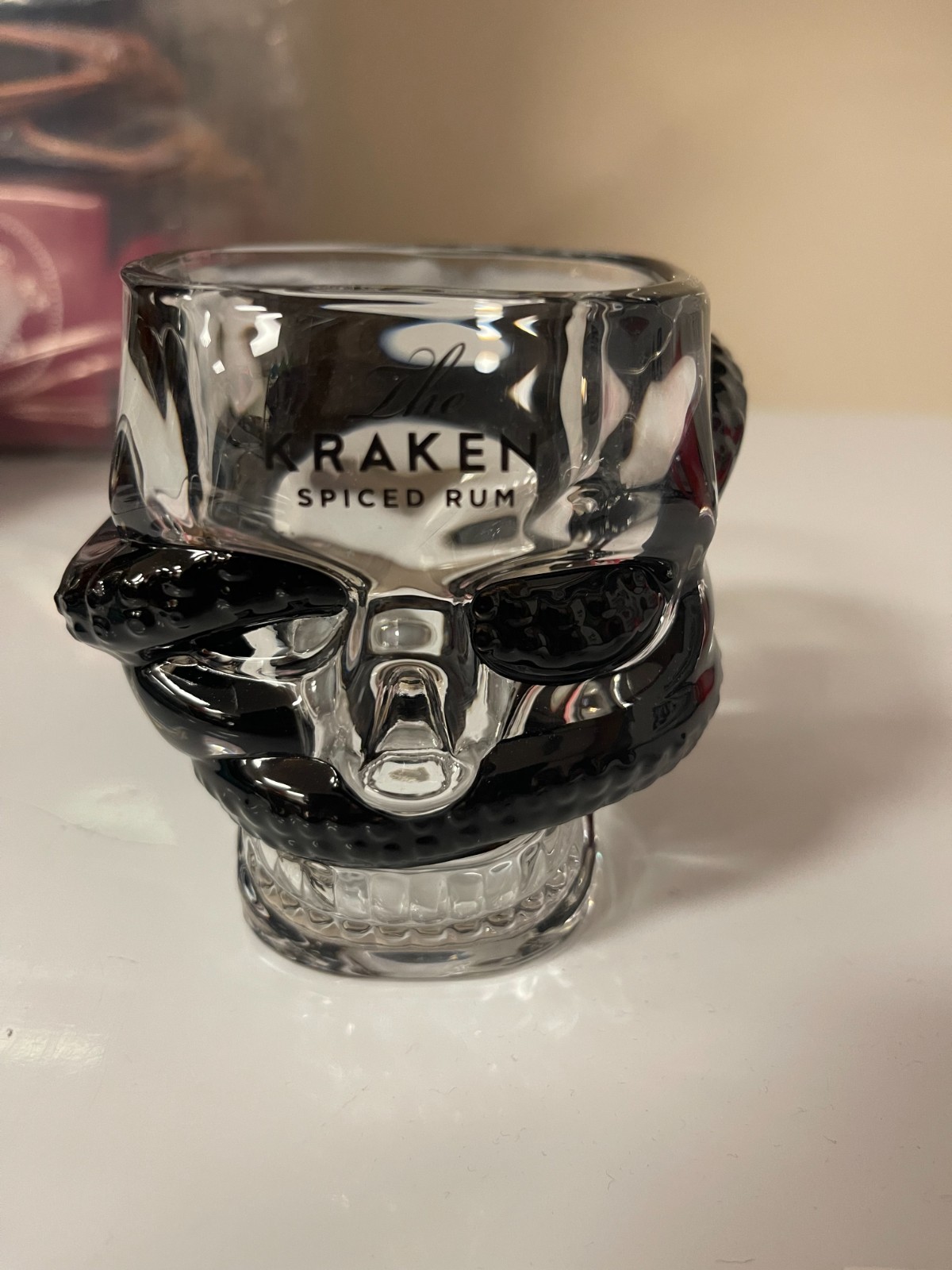 SET OF 2 Kraken Rum  2025 Limited Ed “SKULL GLASSES  SET OF 2, CAPACITY 12 OZ