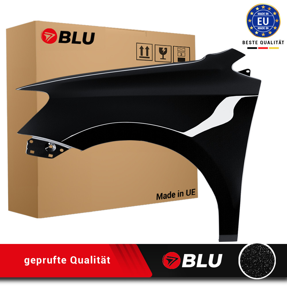 Fender For VW Polo 6R V 5 LC9X Left Black 09-17 Front Painted New Galvanized