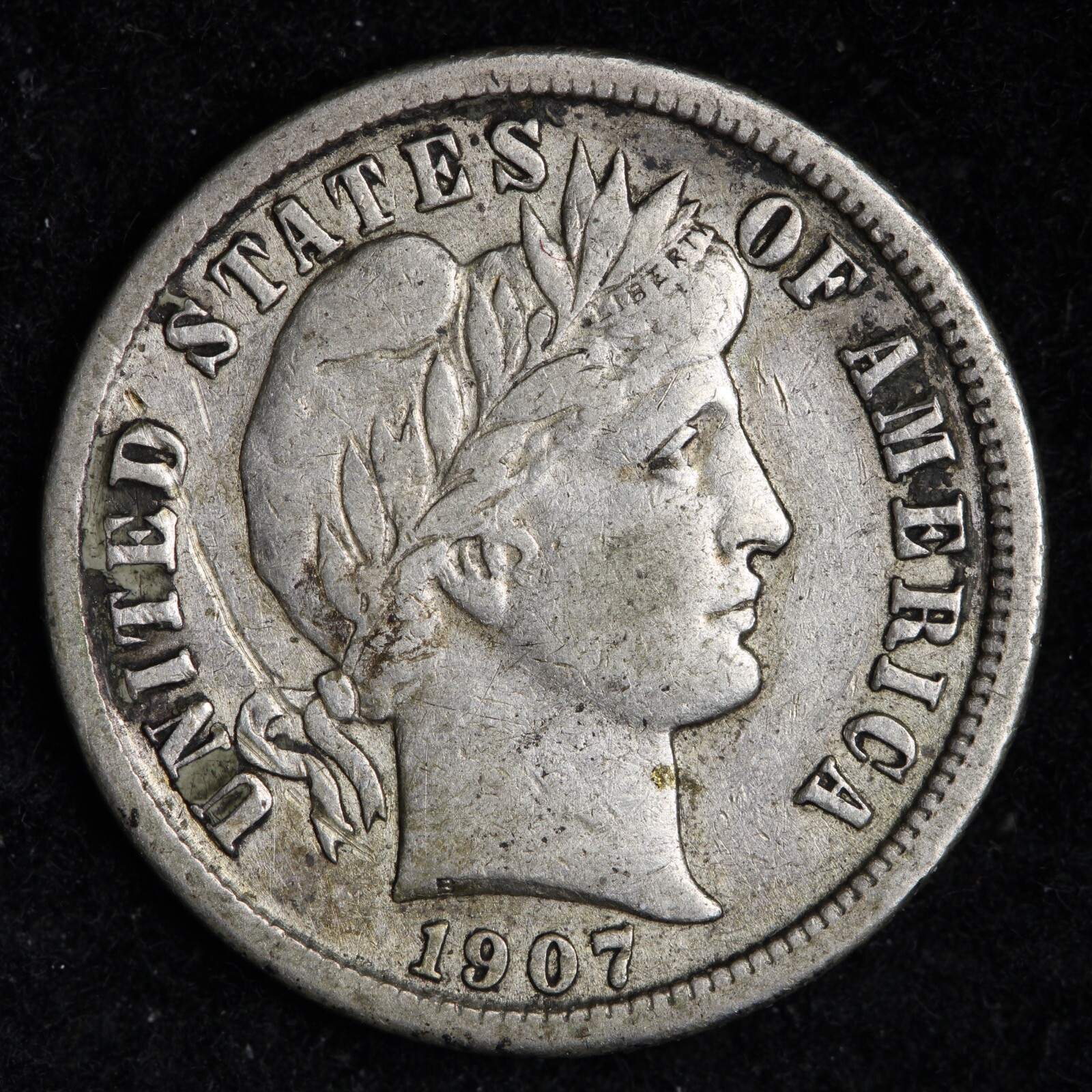 1907-O Barber Dime CHOICE XF Very Sharp Better Date E753 AHE
