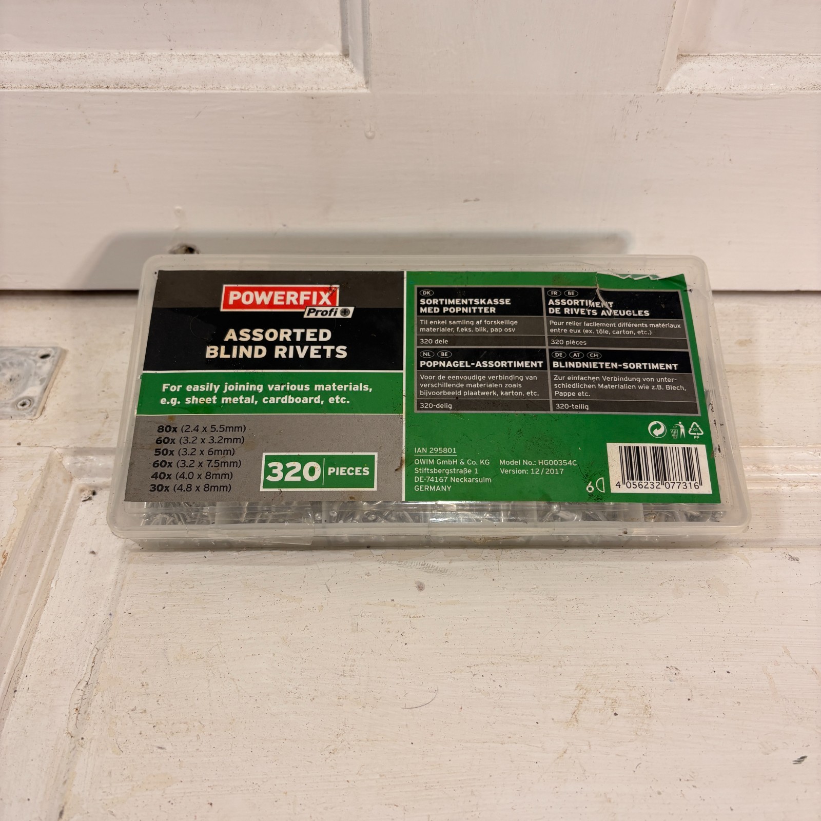 Powerfix Profi+ Assorted Blind Rivet Set, HG00354C