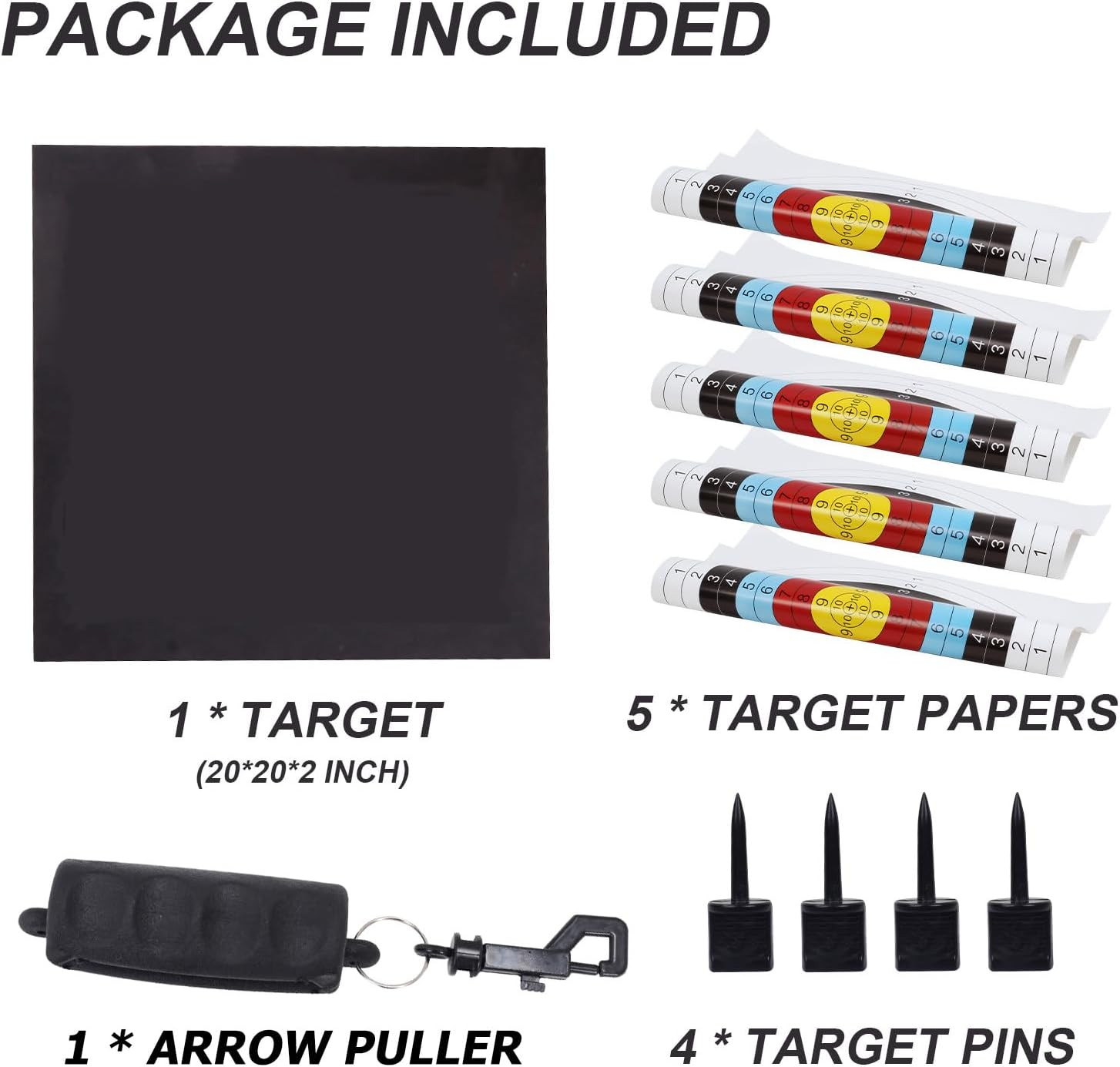 EVA Foam Archery Target for Bows up to 50 Lbs - Durable Backyard Practice