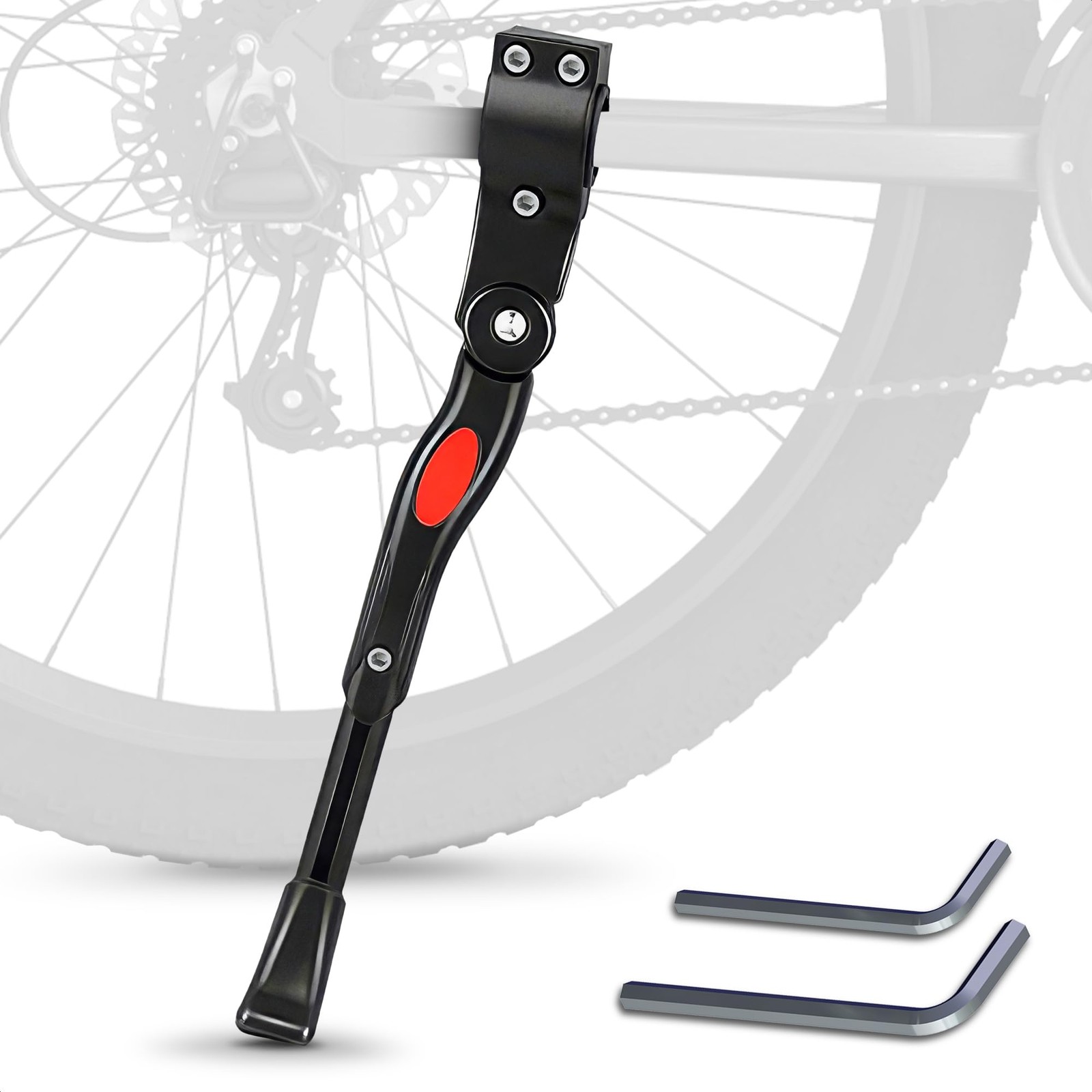 Adjustable Bike Kickstand for Adult Bike – Fits 22" 24" 26" Wheels, Aluminum ...