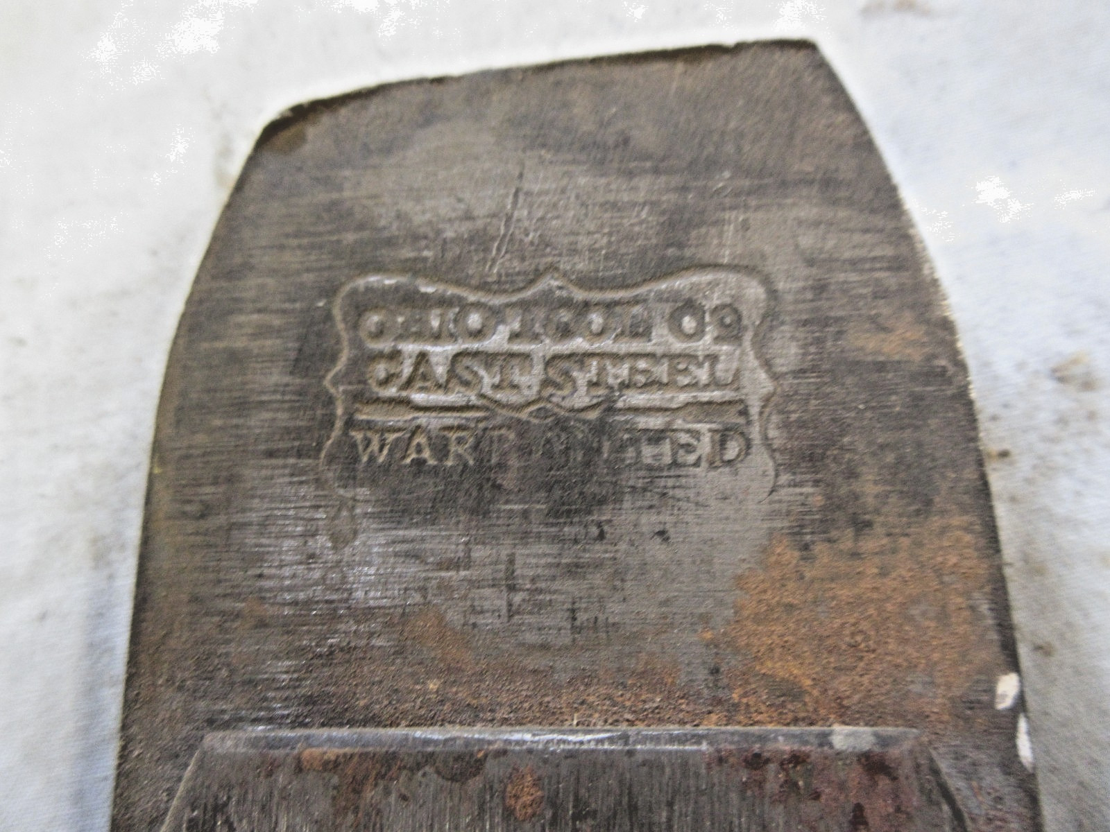 Antique plane iron Ohio Tool
