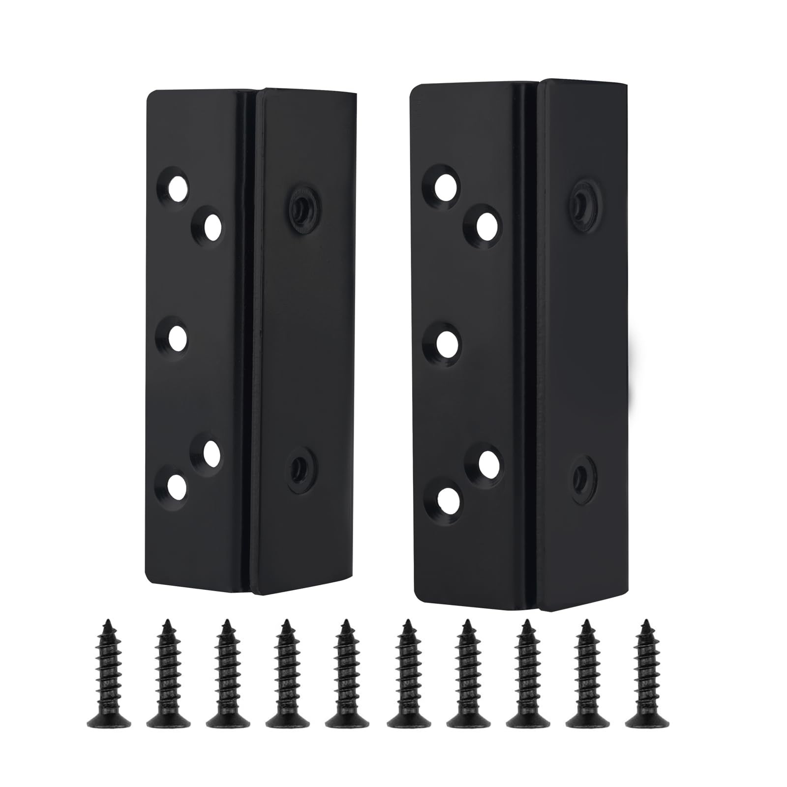 Bed Frame Bed Post Double Hook Slot Bracket, Bed Rail Hardware Attachment Bra...